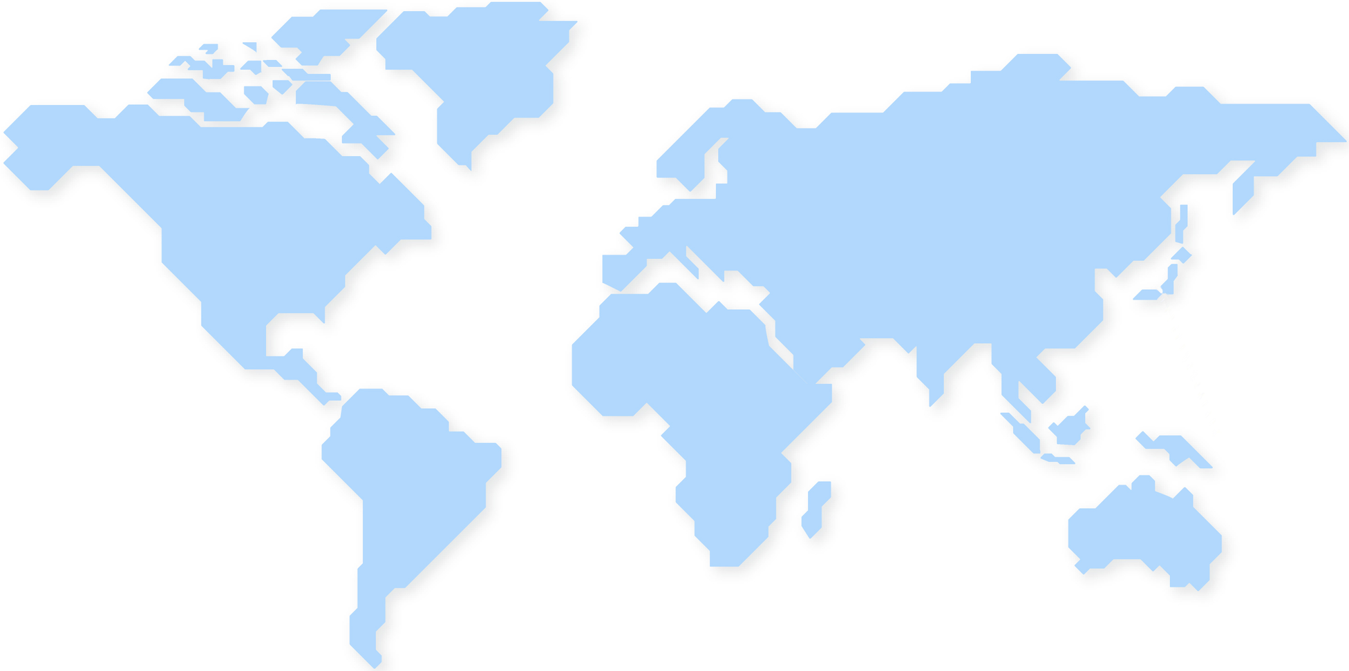世界地図。日本から特許情報への引き出し線